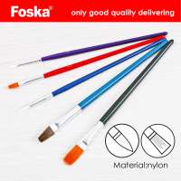 Foksa 5PCS Wooden Handle Artist Oil Painting Brush